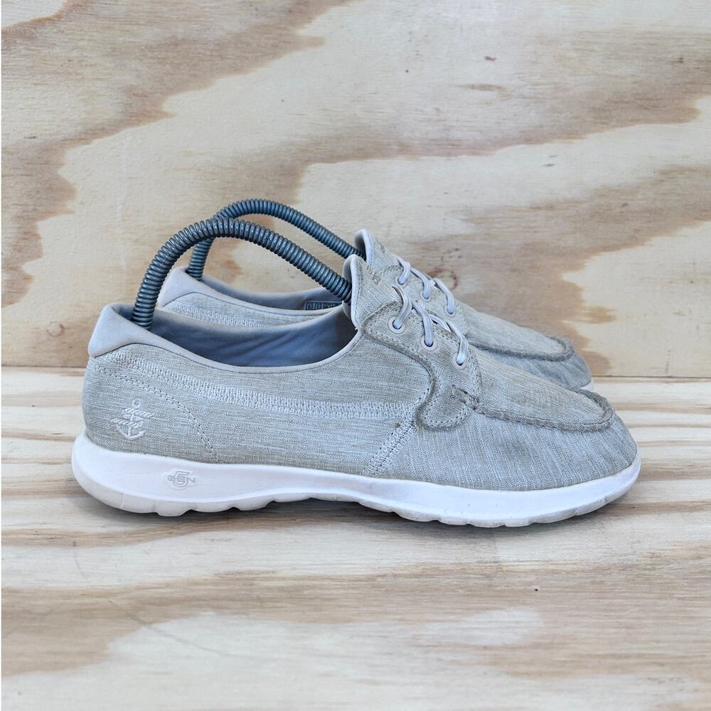 Skechers - Go Walk Lite - Boat Shoes - Gray - Women's - 8.5 - SN 15433